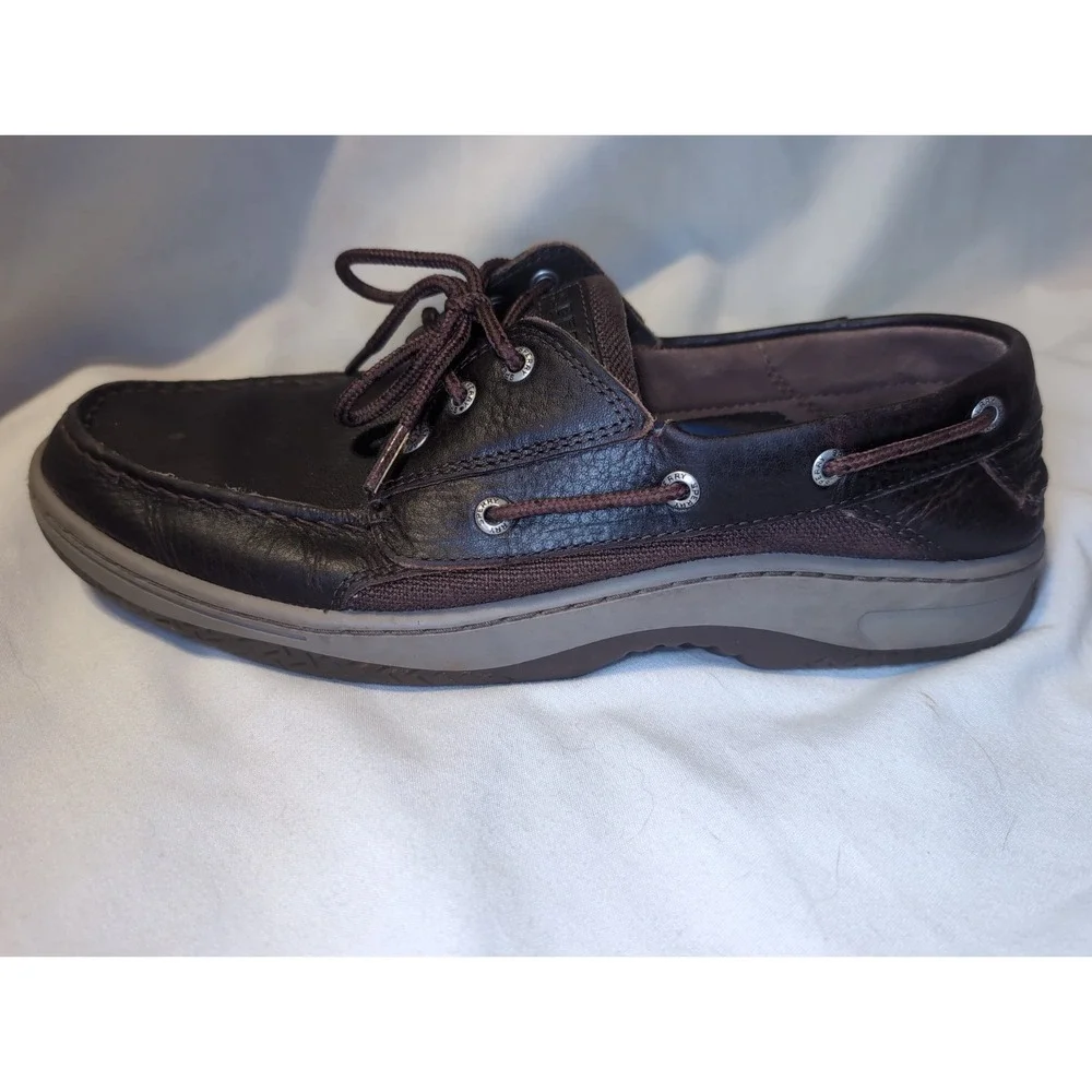 Sperry Top-Sider STS25598 Boat Shoes Men's Sz 12 Brown 3-Eye Leather Casual
